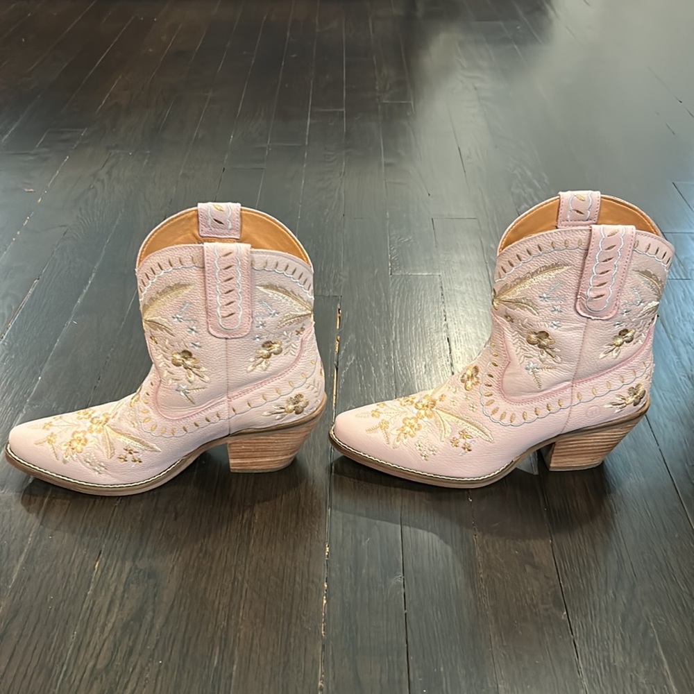 Dingo Primrose leather Cowboy Boots size 7.5 US - Picture 2 of 12